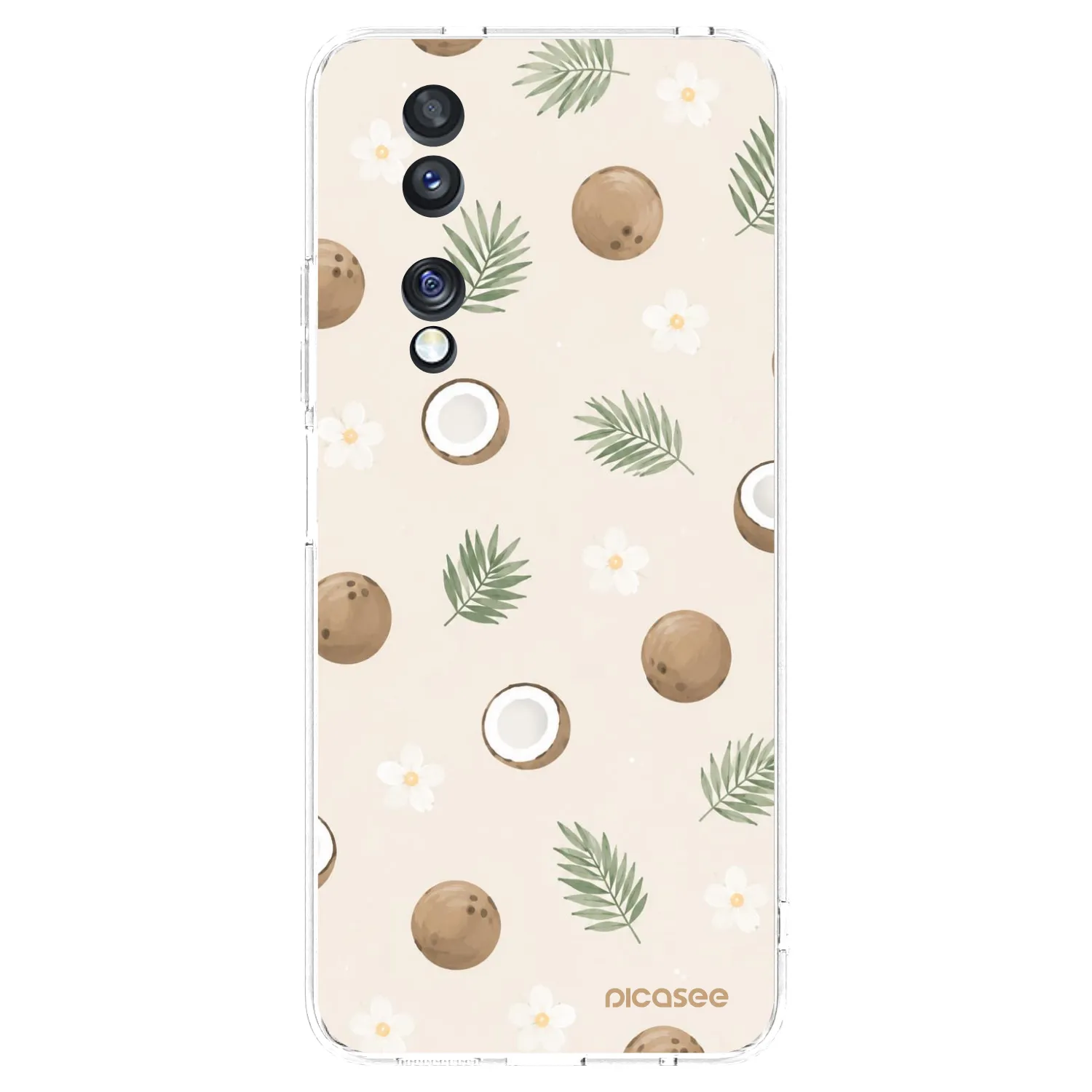 Picasee silikonowe przeźroczyste etui na Honor 70 - Coconut Breeze