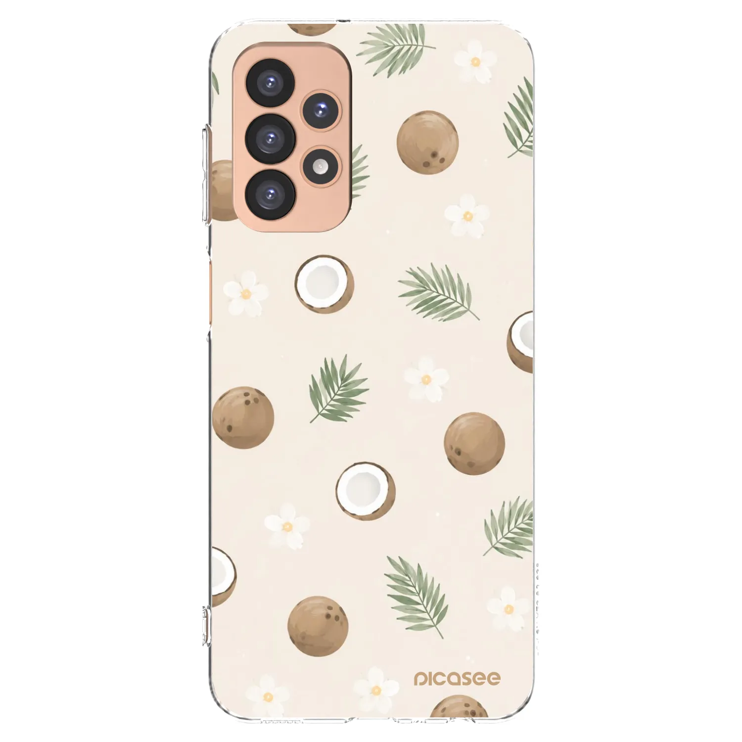 Picasee silikonowe przeźroczyste etui na Samsung Galaxy A23 A236B 5G - Coconut Breeze