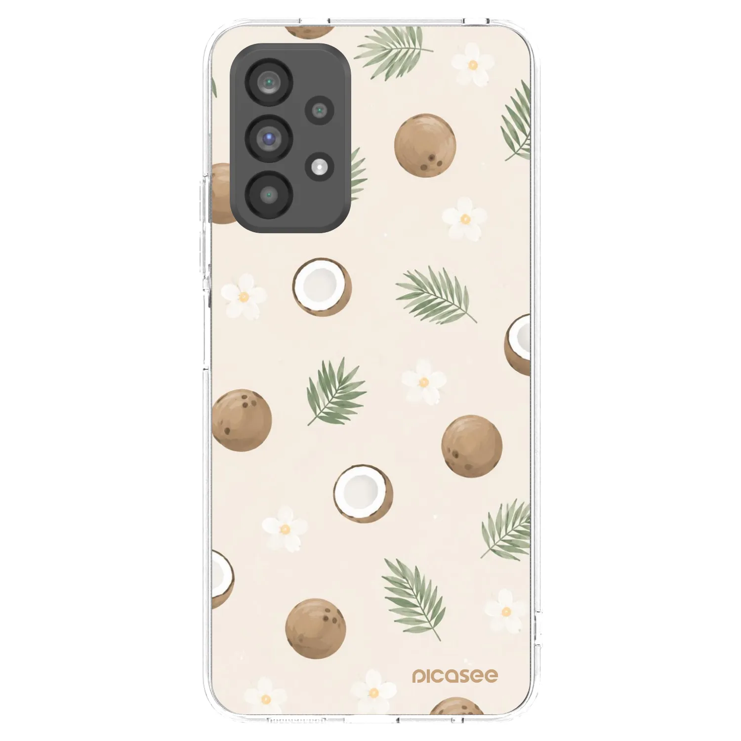 Picasee silikonowe przeźroczyste etui na Samsung Galaxy A73 5G - Coconut Breeze