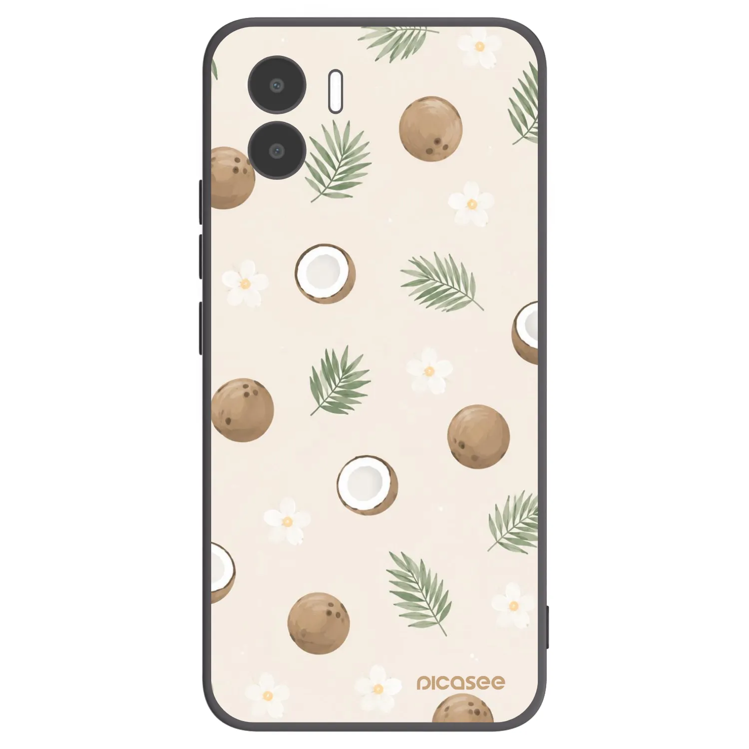 Picasee silikonowe czarne etui na Xiaomi Redmi A1 - Coconut Breeze