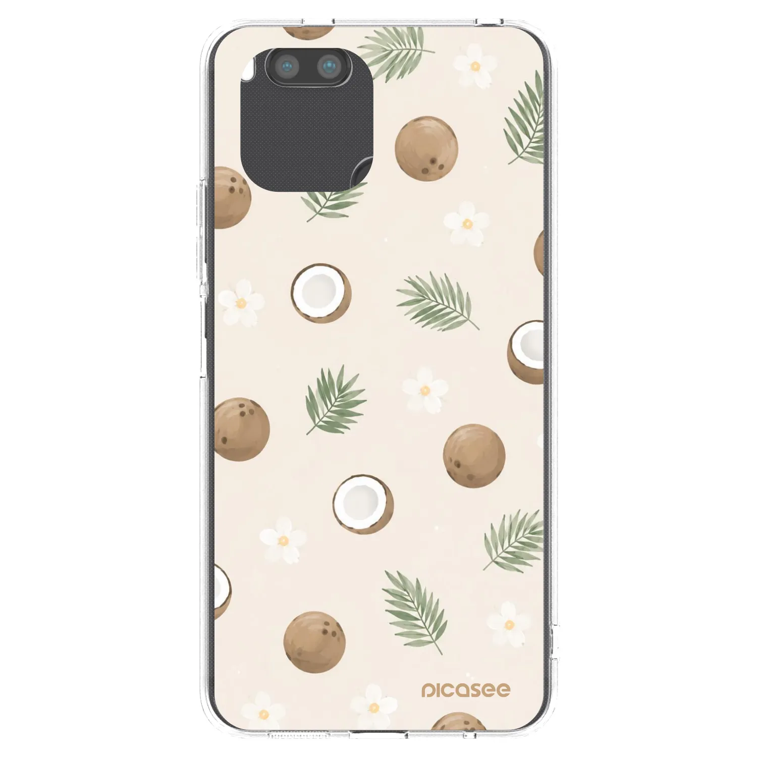 Picasee silikonowe przeźroczyste etui na Xiaomi Redmi A1 - Coconut Breeze