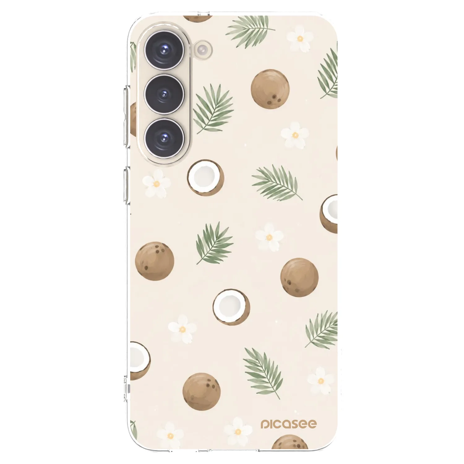 Picasee silikonowe przeźroczyste etui na Samsung Galaxy S23+ 5G - Coconut Breeze