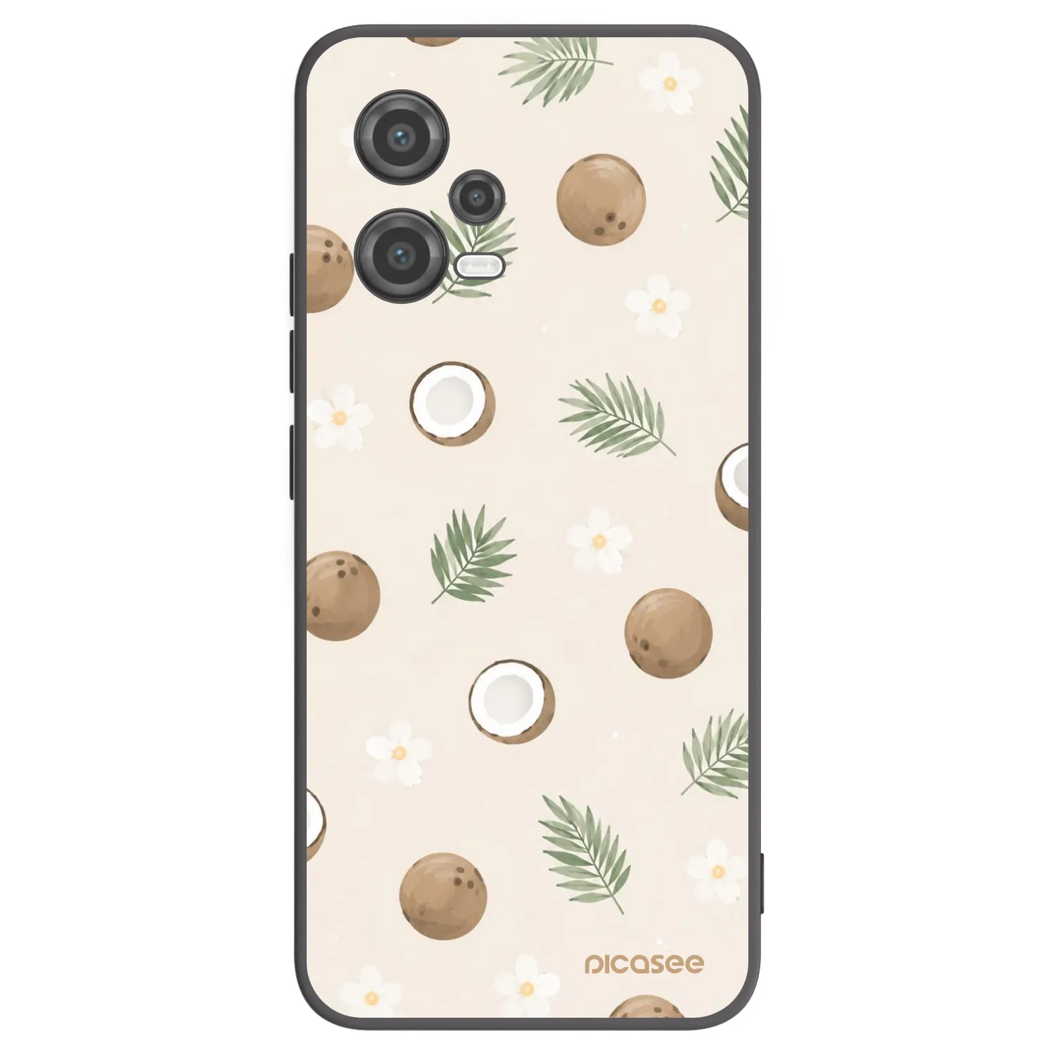 Picasee silikonowe czarne etui na Xiaomi Poco X5 - Coconut Breeze