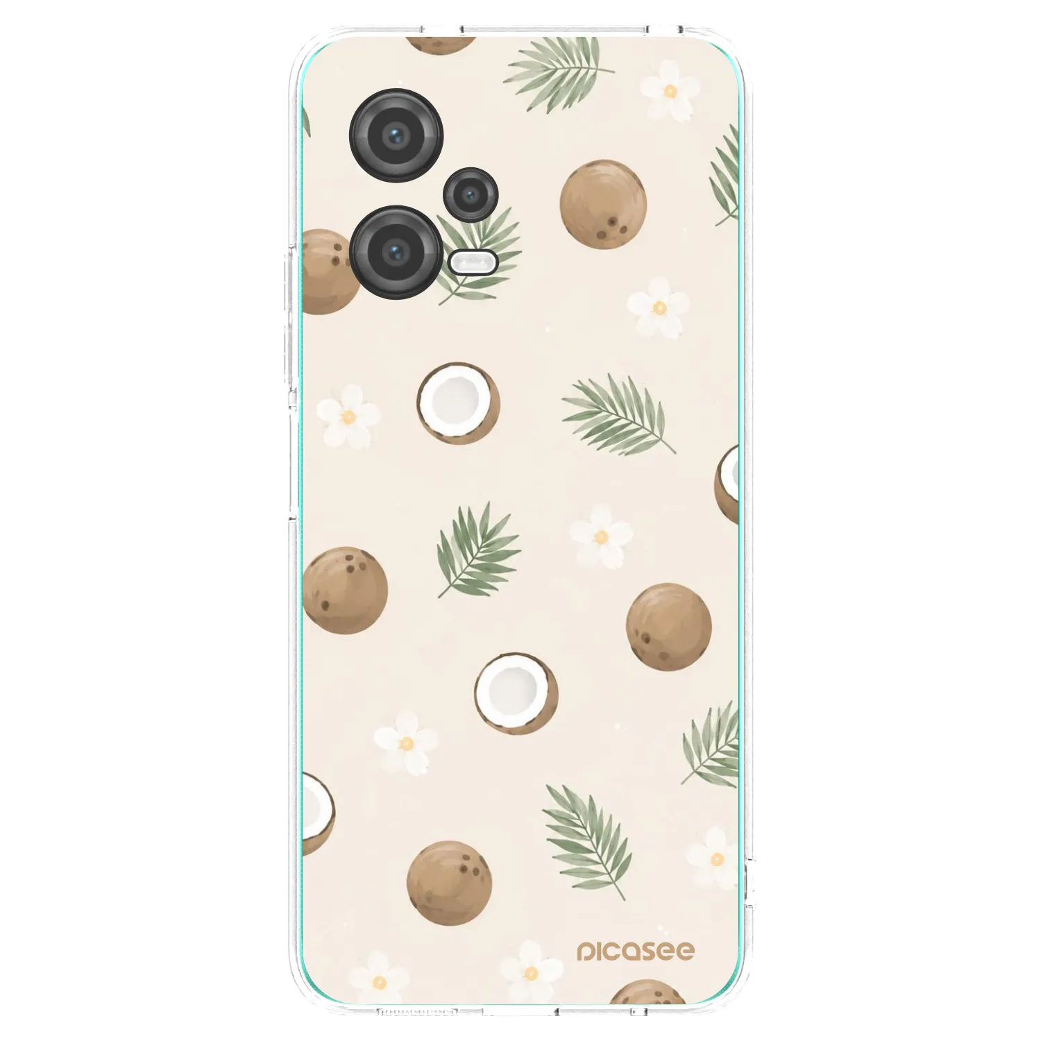 Picasee silikonowe przeźroczyste etui na Xiaomi Poco X5 - Coconut Breeze