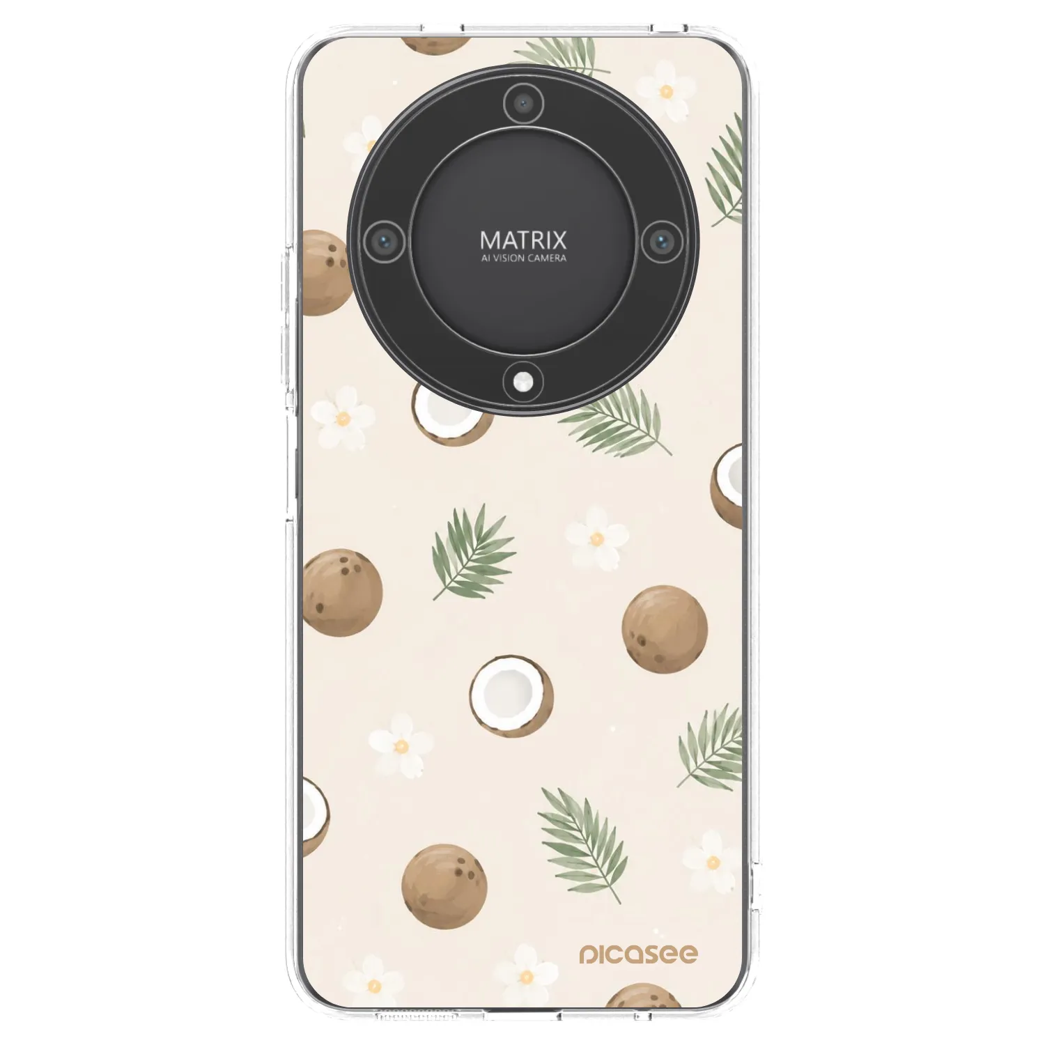 Picasee silikonowe przeźroczyste etui na Honor Magic5 Lite 5G - Coconut Breeze