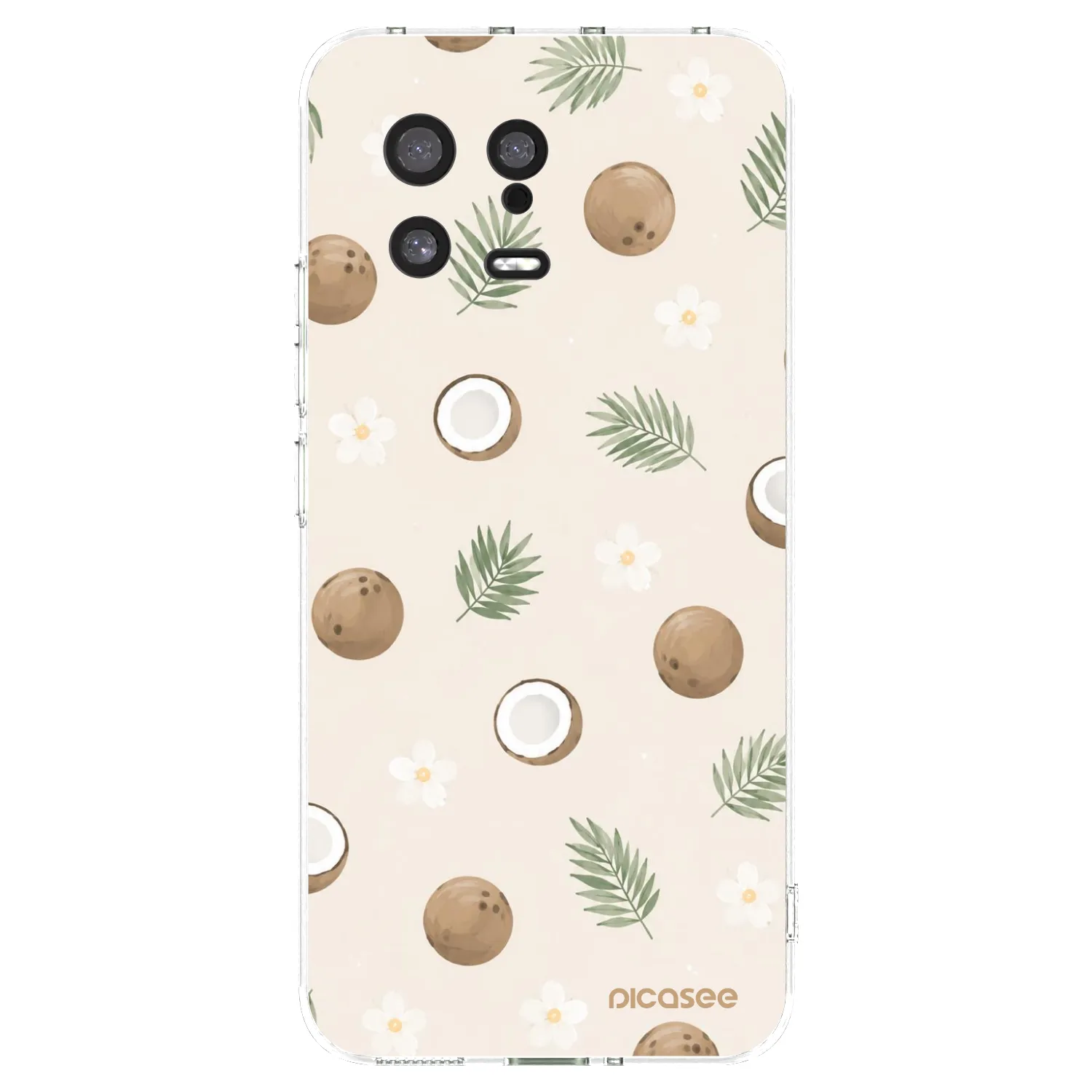 Picasee silikonowe przeźroczyste etui na Xiaomi 13 - Coconut Breeze