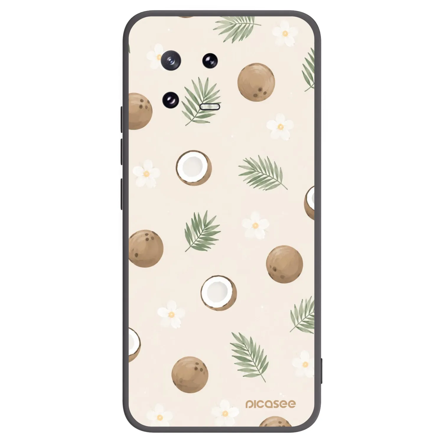 Picasee silikonowe czarne etui na Xiaomi 13 Pro - Coconut Breeze