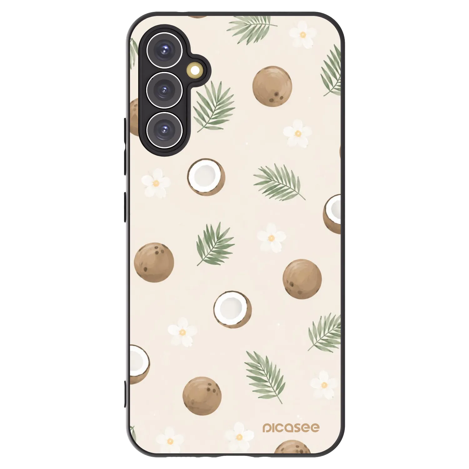 Picasee silikonowe czarne etui na Samsung Galaxy A34 5G A346B - Coconut Breeze