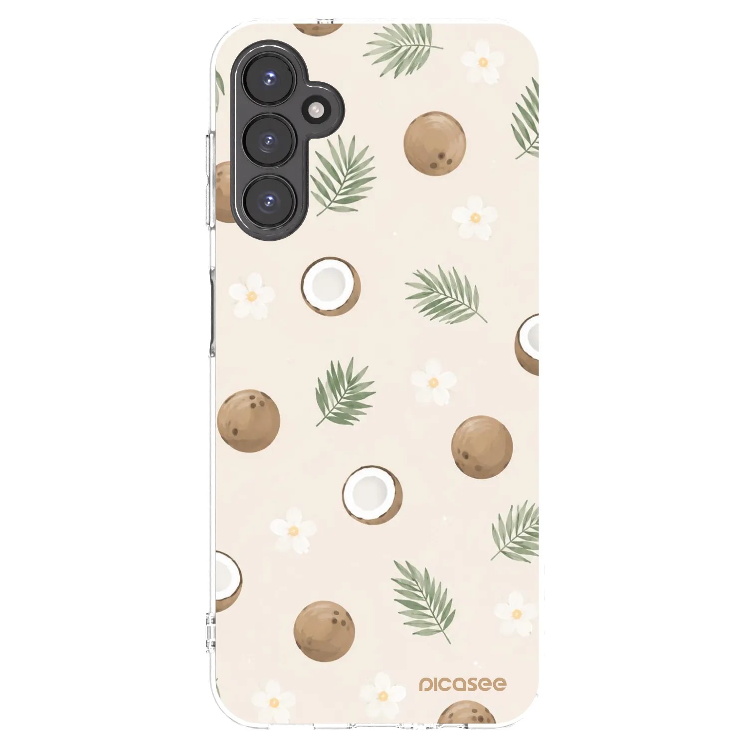Picasee silikonowe przeźroczyste etui na Samsung Galaxy A14 4G A145R - Coconut Breeze