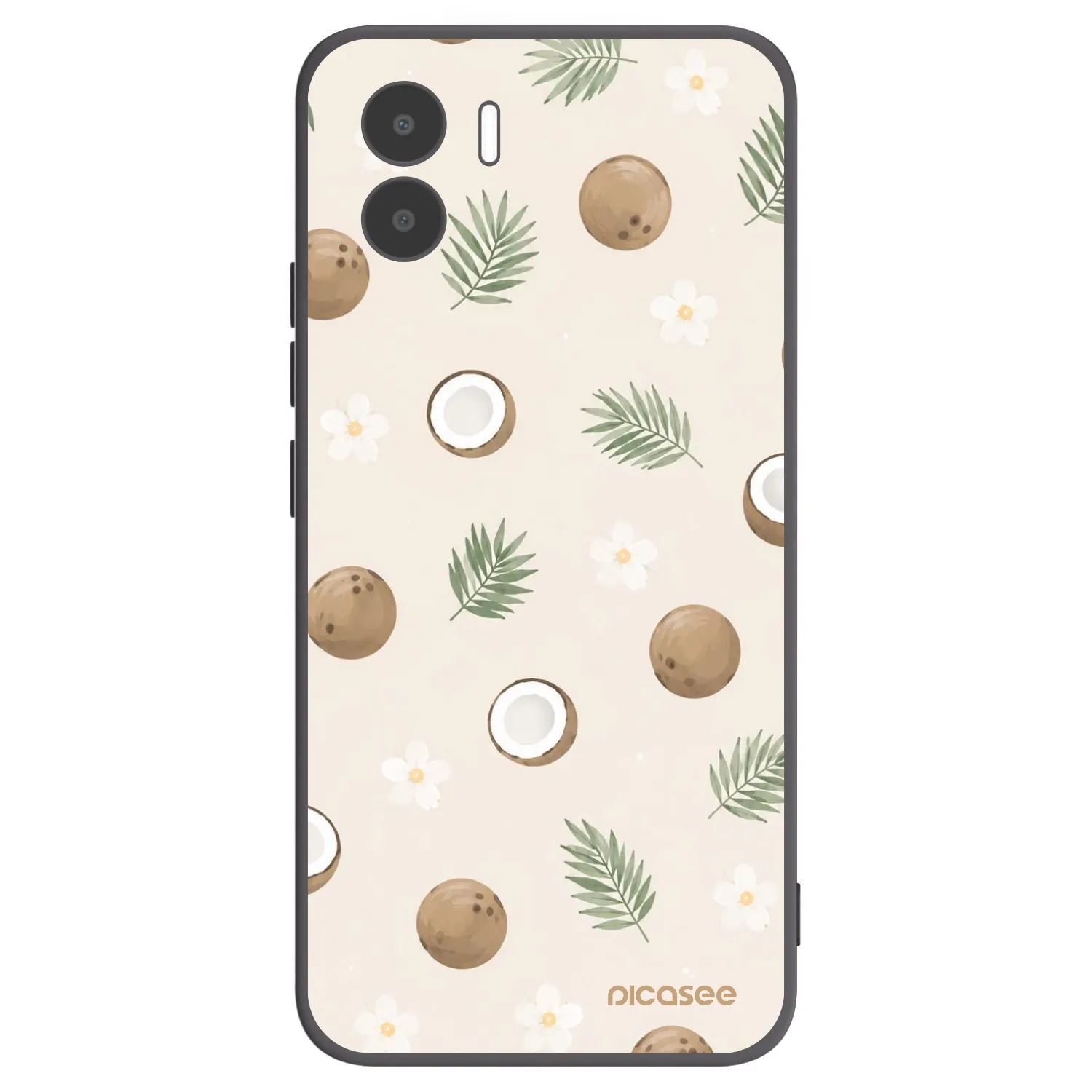 Picasee silikonowe czarne etui na Xiaomi Redmi A2 - Coconut Breeze
