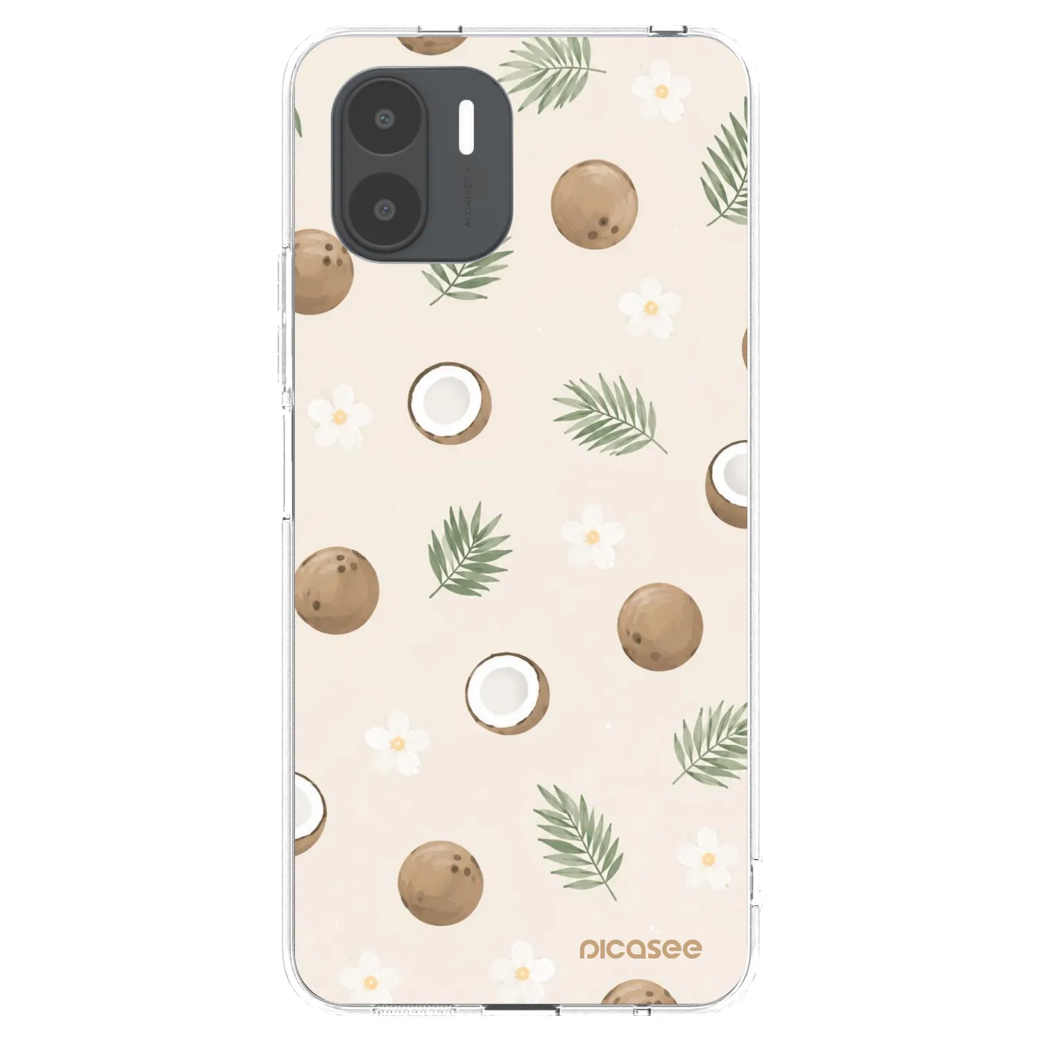 Picasee silikonowe przeźroczyste etui na Xiaomi Redmi A2 - Coconut Breeze