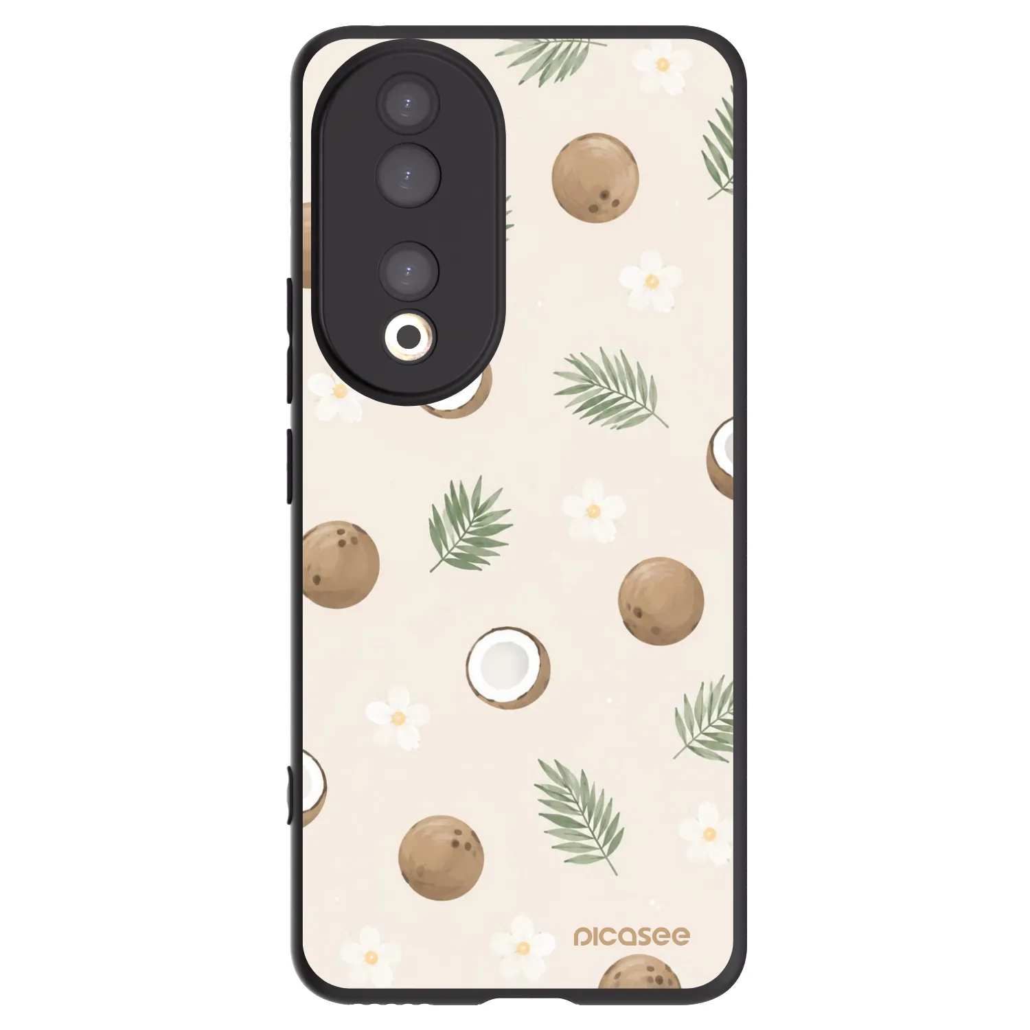 Picasee silikonowe czarne etui na Honor 90 5G - Coconut Breeze