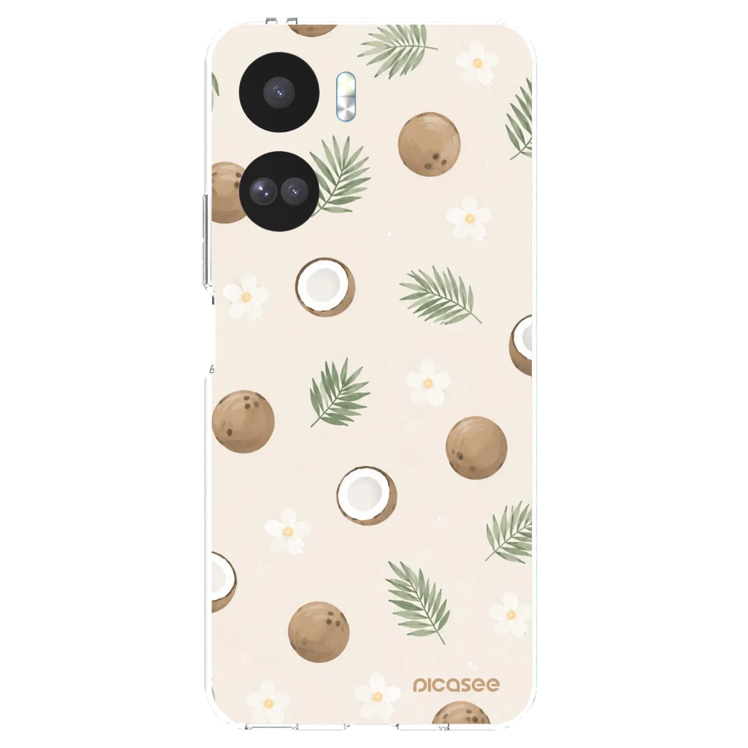 Picasee silikonowe przeźroczyste etui na Honor 90 Lite 5G - Coconut Breeze