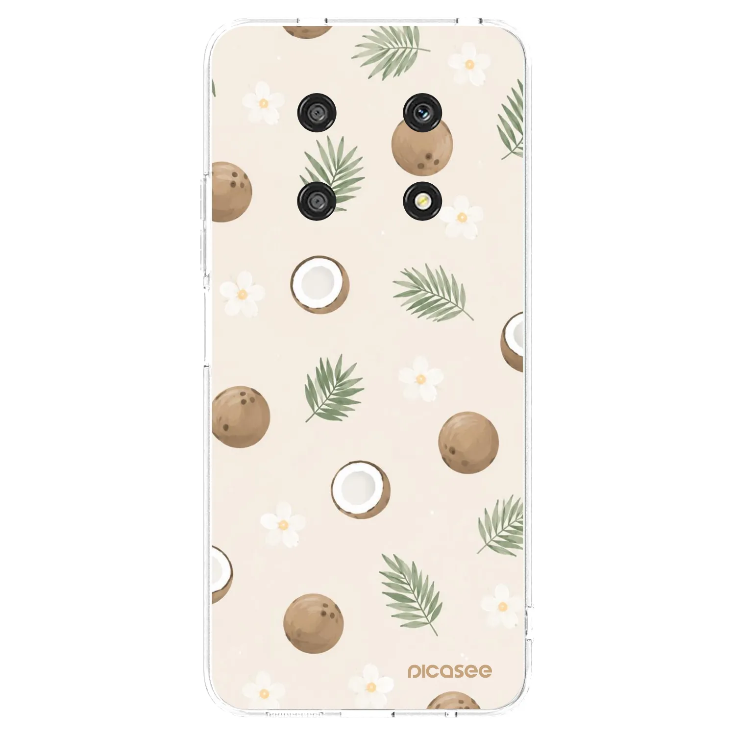 Picasee silikonowe przeźroczyste etui na Honor Magic4 Lite 5G - Coconut Breeze