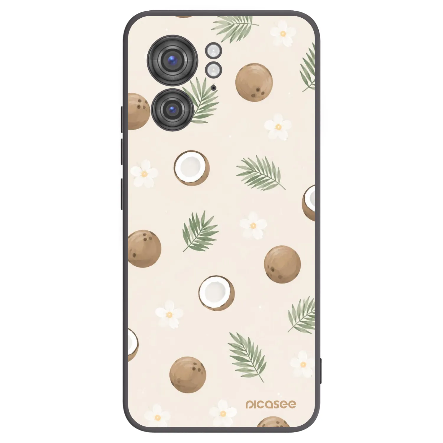 Picasee silikonowe czarne etui na Motorola Edge 40 - Coconut Breeze