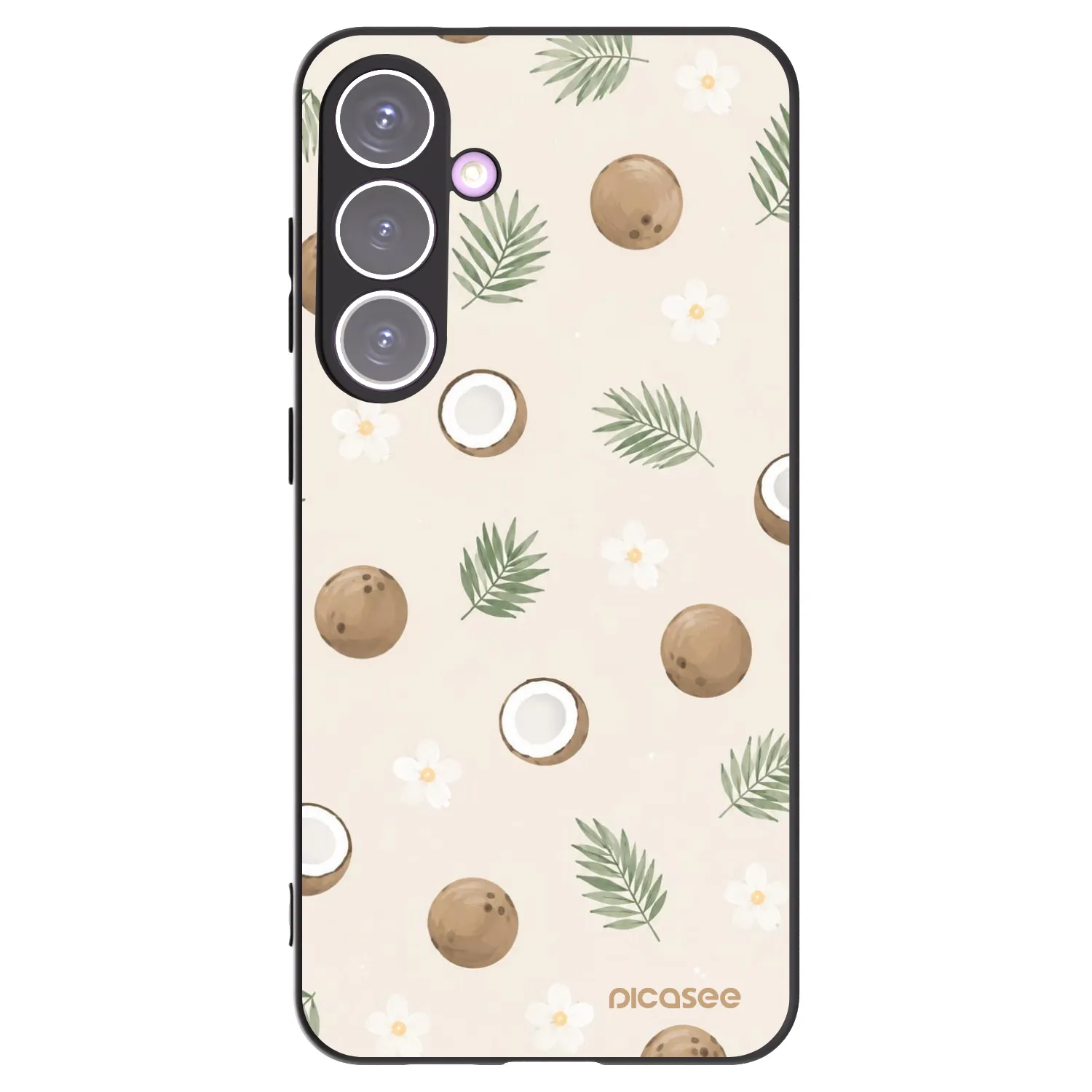 Picasee silikonowe czarne etui na Samsung Galaxy S24+ S926B 5G - Coconut Breeze