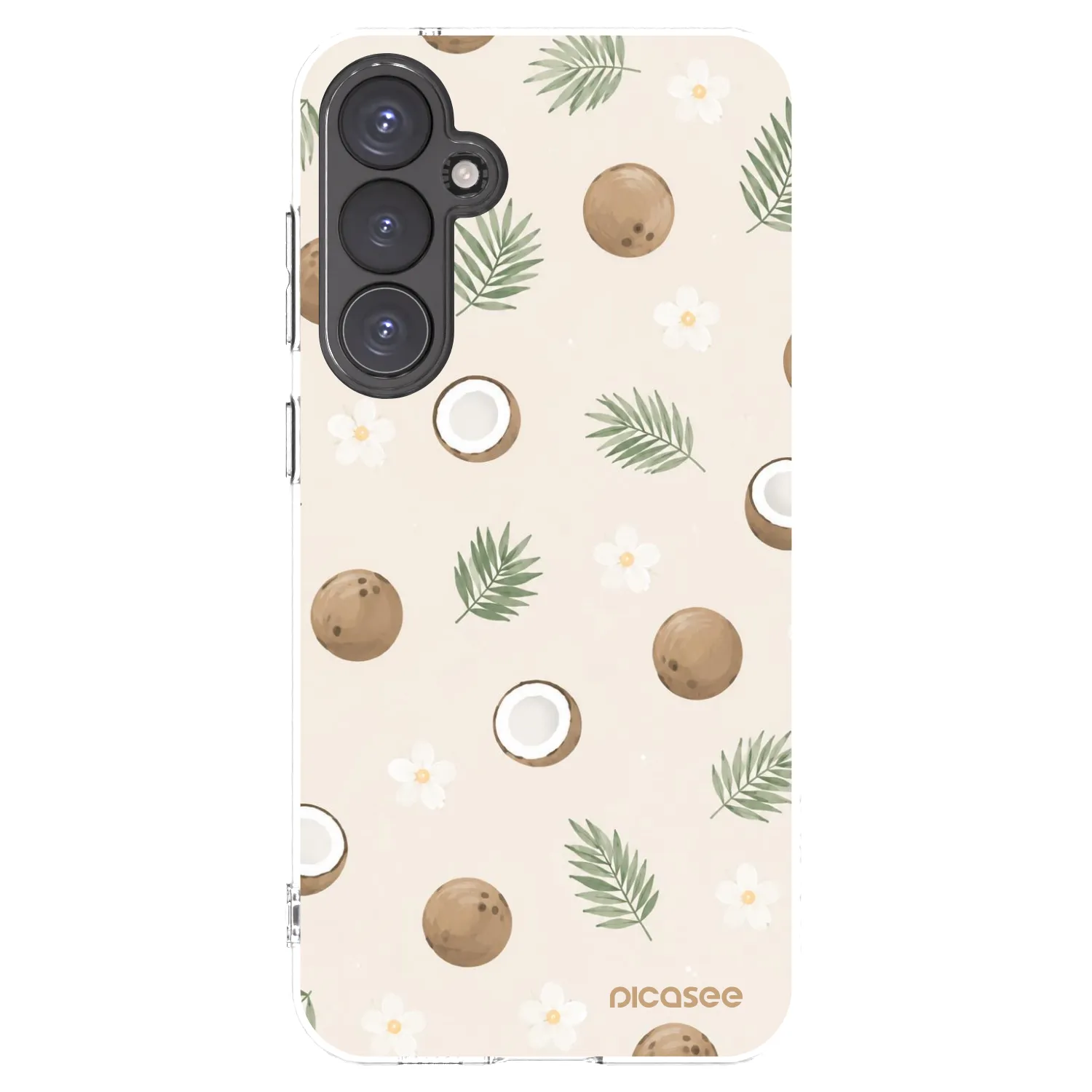 Picasee silikonowe przeźroczyste etui na Samsung Galaxy S23 FE S711B - Coconut Breeze