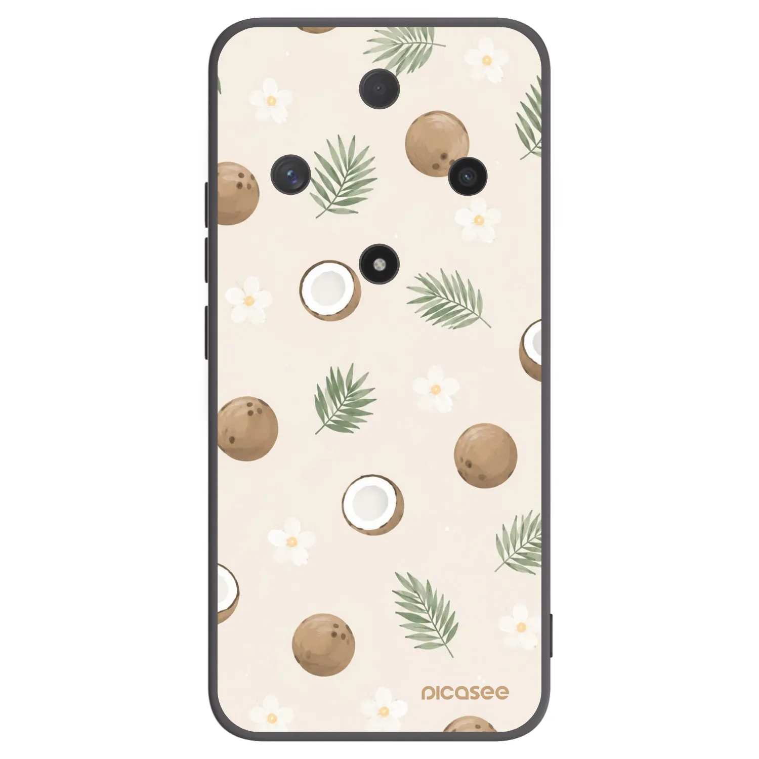 Picasee silikonowe czarne etui na Honor Magic6 Lite 5G - Coconut Breeze