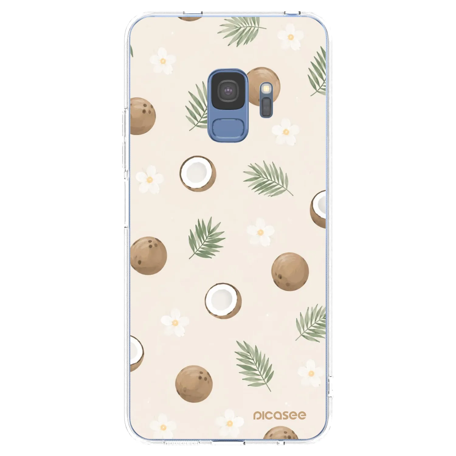 Picasee silikonowe przeźroczyste etui na Samsung Galaxy S9 G960F - Coconut Breeze
