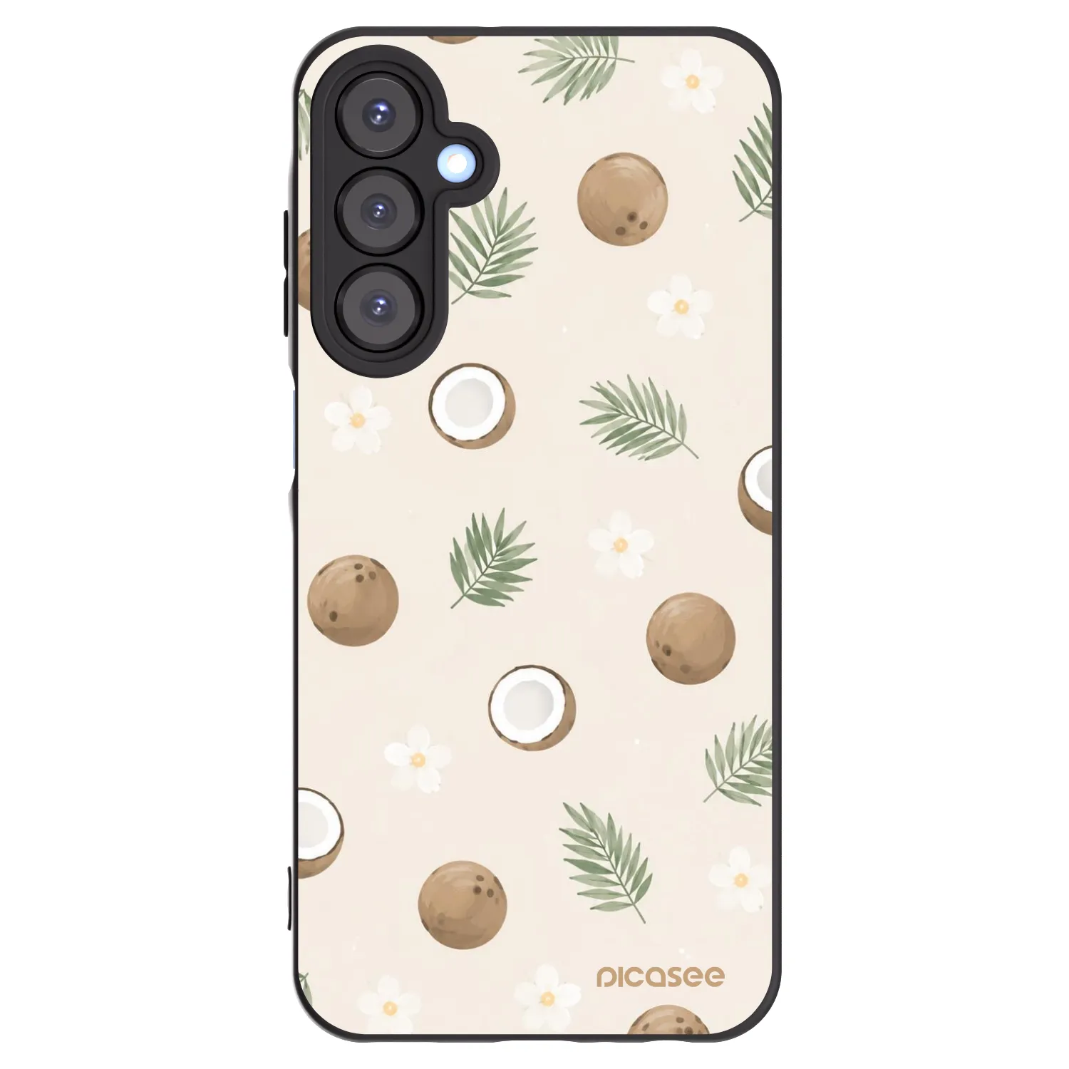 Picasee silikonowe czarne etui na Samsung Galaxy A25 A256B 5G - Coconut Breeze