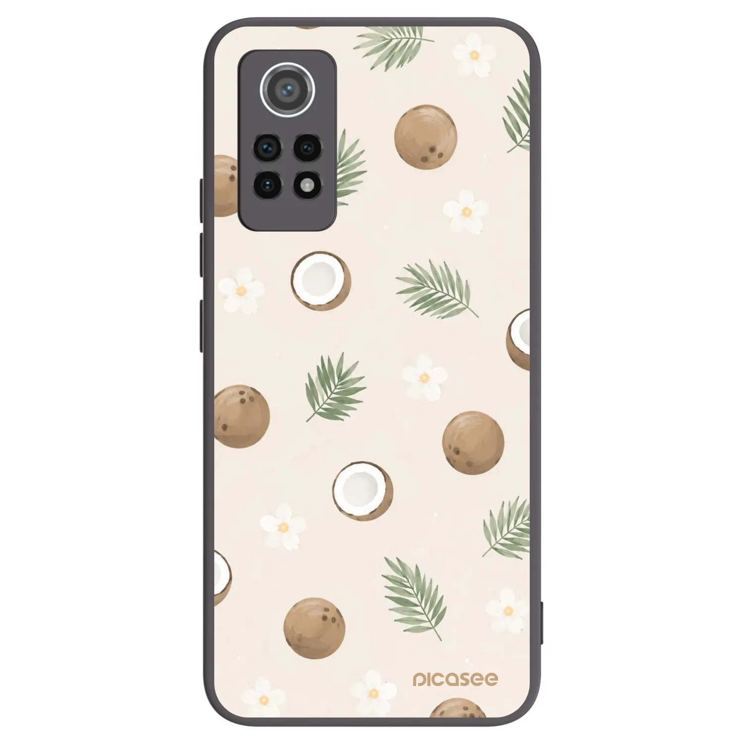 Picasee silikonowe czarne etui na Xiaomi Redmi Note 12 Pro 4G - Coconut Breeze
