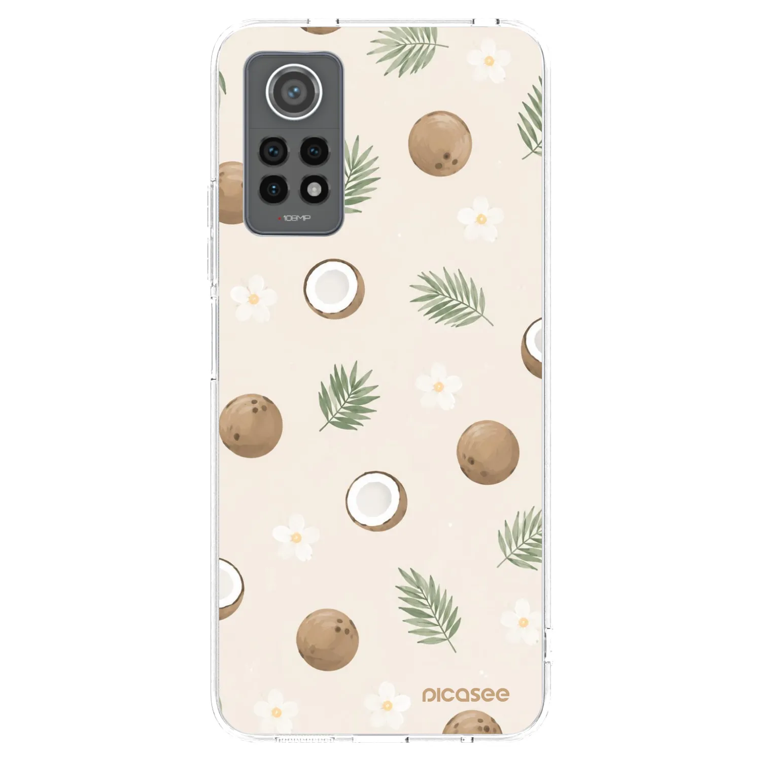 Picasee silikonowe przeźroczyste etui na Xiaomi Redmi Note 12 Pro 4G - Coconut Breeze