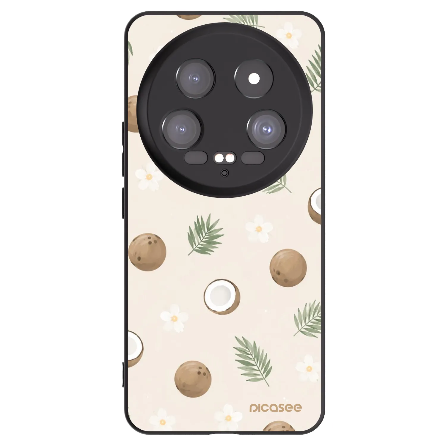 Picasee silikonowe czarne etui na Xiaomi 14 Ultra - Coconut Breeze