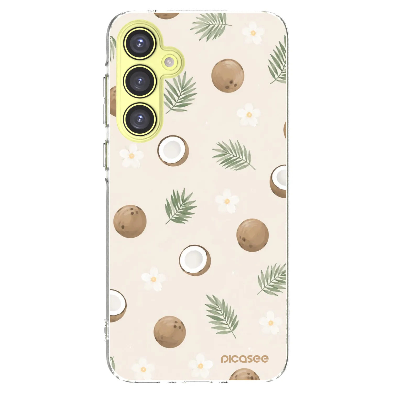 Picasee silikonowe przeźroczyste etui na Samsung Galaxy A35 5G A356B - Coconut Breeze