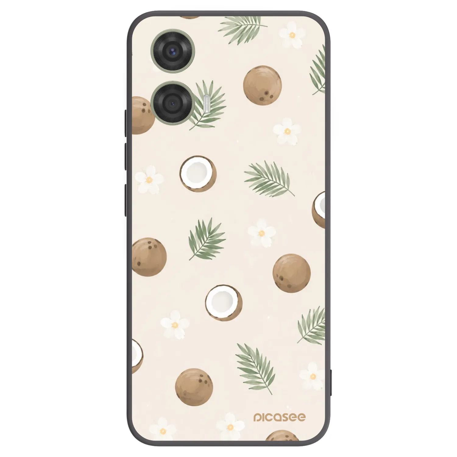 Picasee silikonowe czarne etui na Motorola Moto G24 - Coconut Breeze