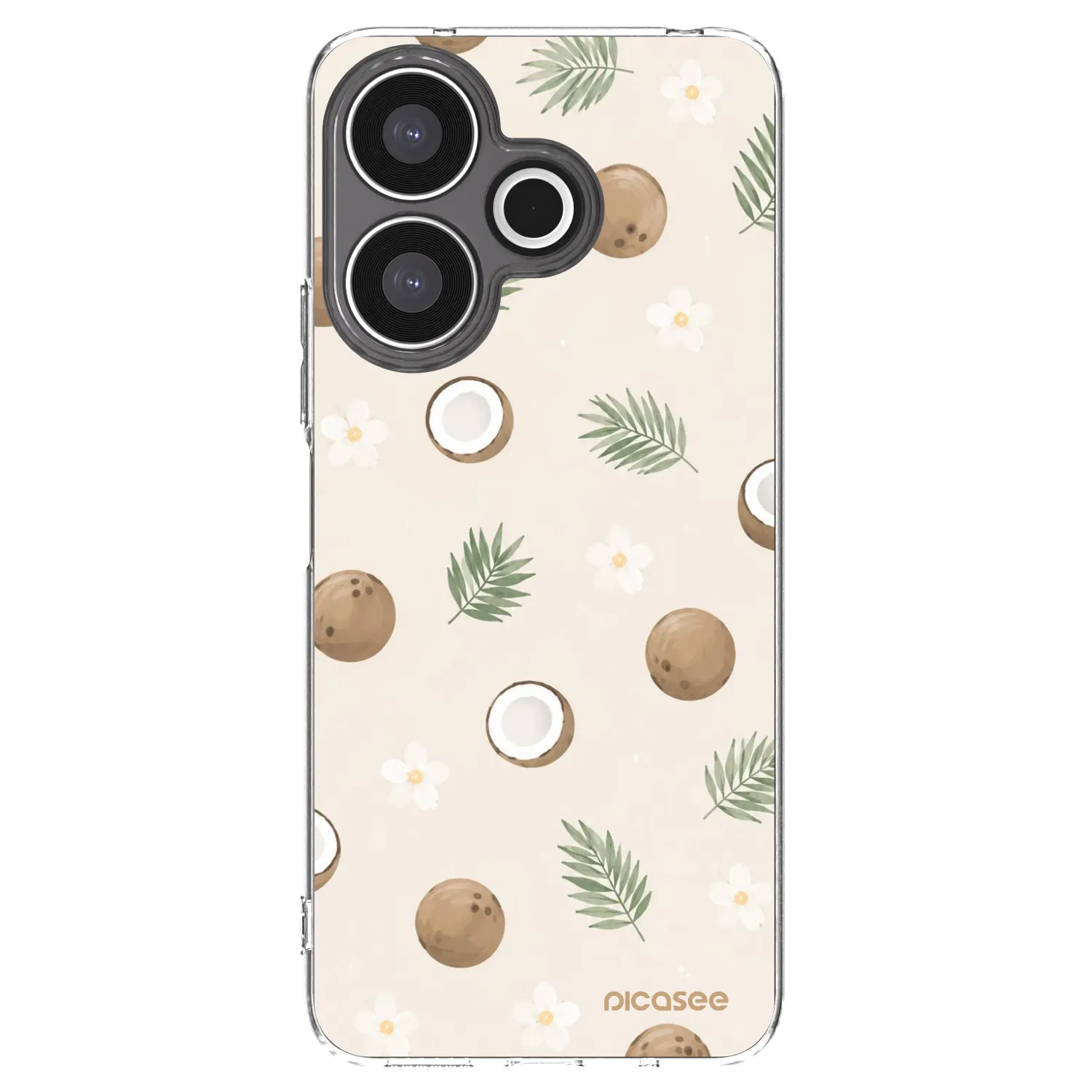 Picasee silikonowe przeźroczyste etui na Xiaomi Redmi 13 4G - Coconut Breeze