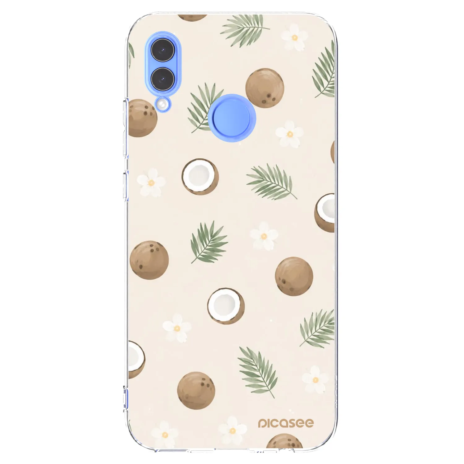 Picasee silikonowe przeźroczyste etui na Huawei P Smart 2019 - Coconut Breeze