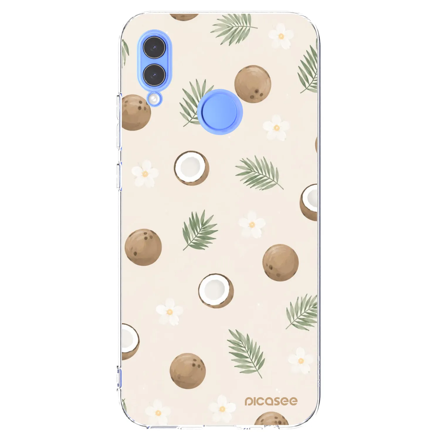 Picasee silikonowe przeźroczyste etui na Honor 10 Lite - Coconut Breeze