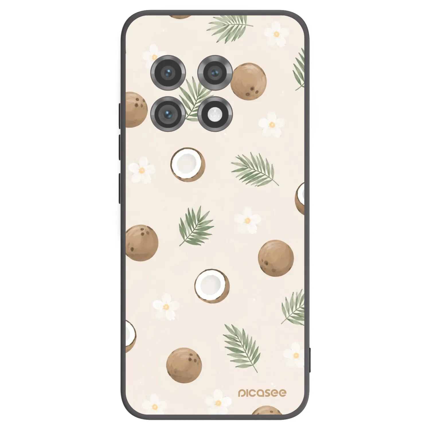 Picasee silikonowe czarne etui na OnePlus 11 5G - Coconut Breeze
