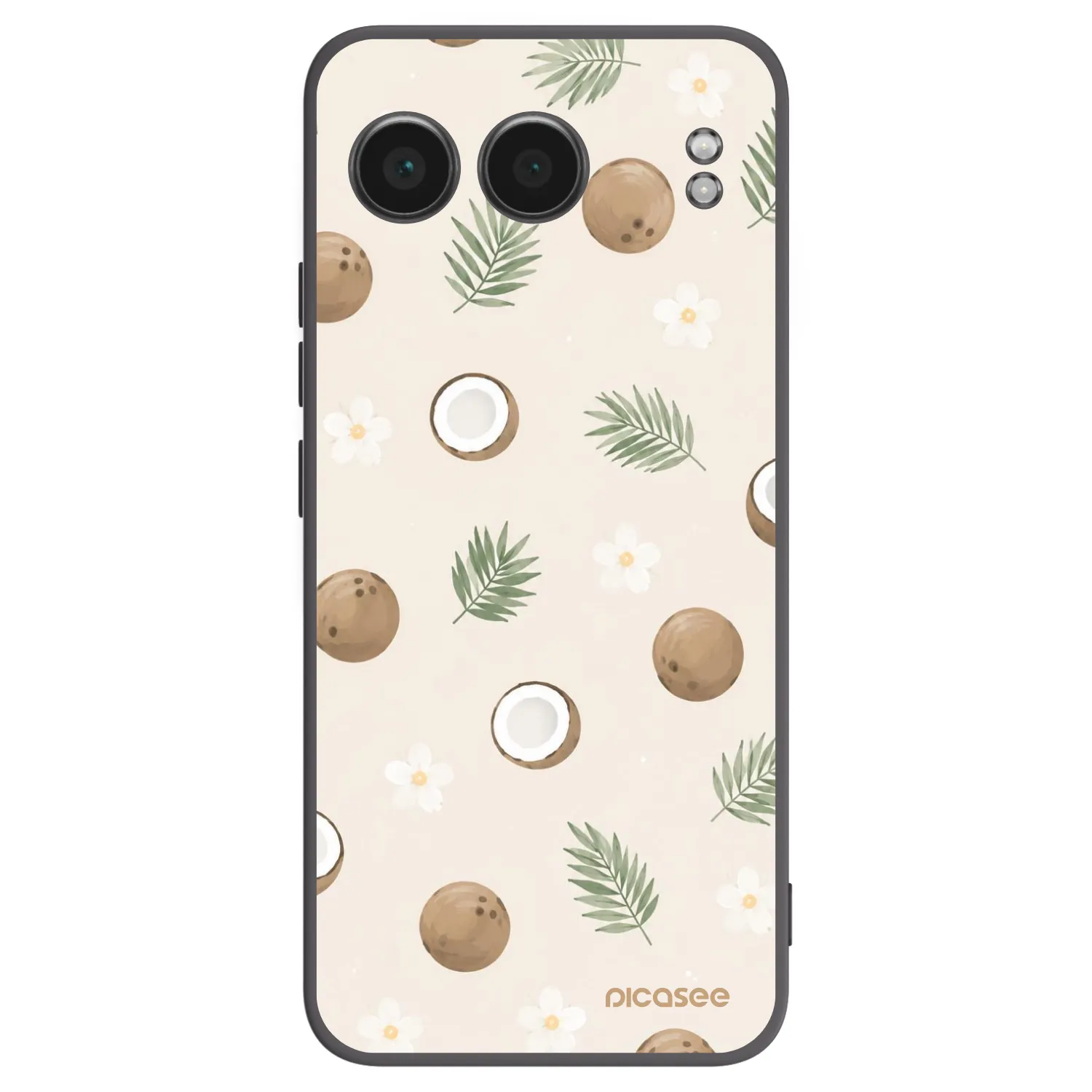 Picasee silikonowe czarne etui na OnePlus Nord 4 - Coconut Breeze