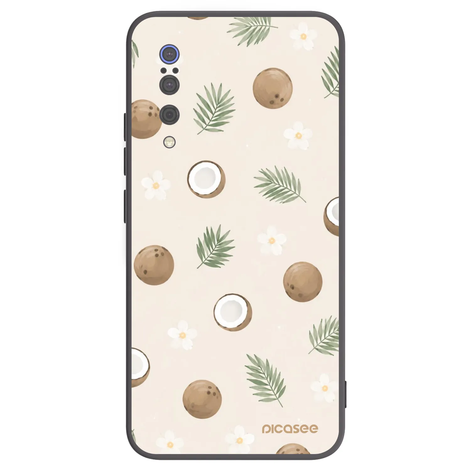 Picasee silikonowe czarne etui na Xiaomi Mi 9 - Coconut Breeze