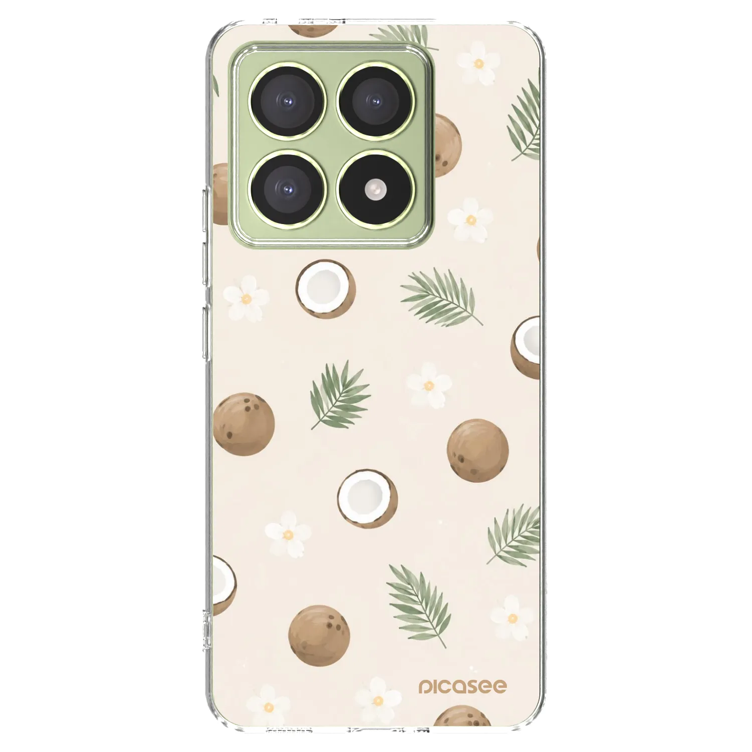 Picasee silikonowe przeźroczyste etui na Xiaomi 14T - Coconut Breeze