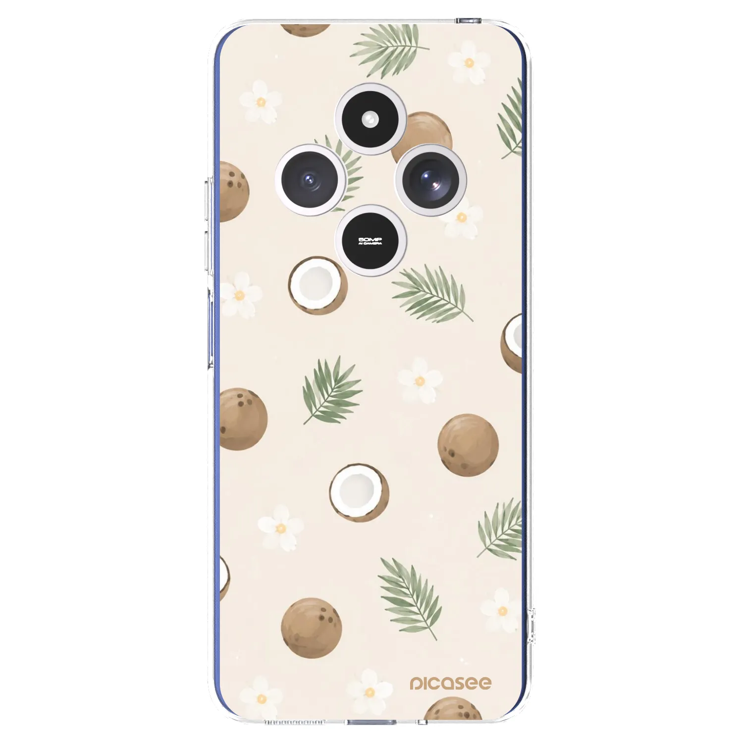 Picasee silikonowe przeźroczyste etui na Xiaomi Redmi 14C - Coconut Breeze