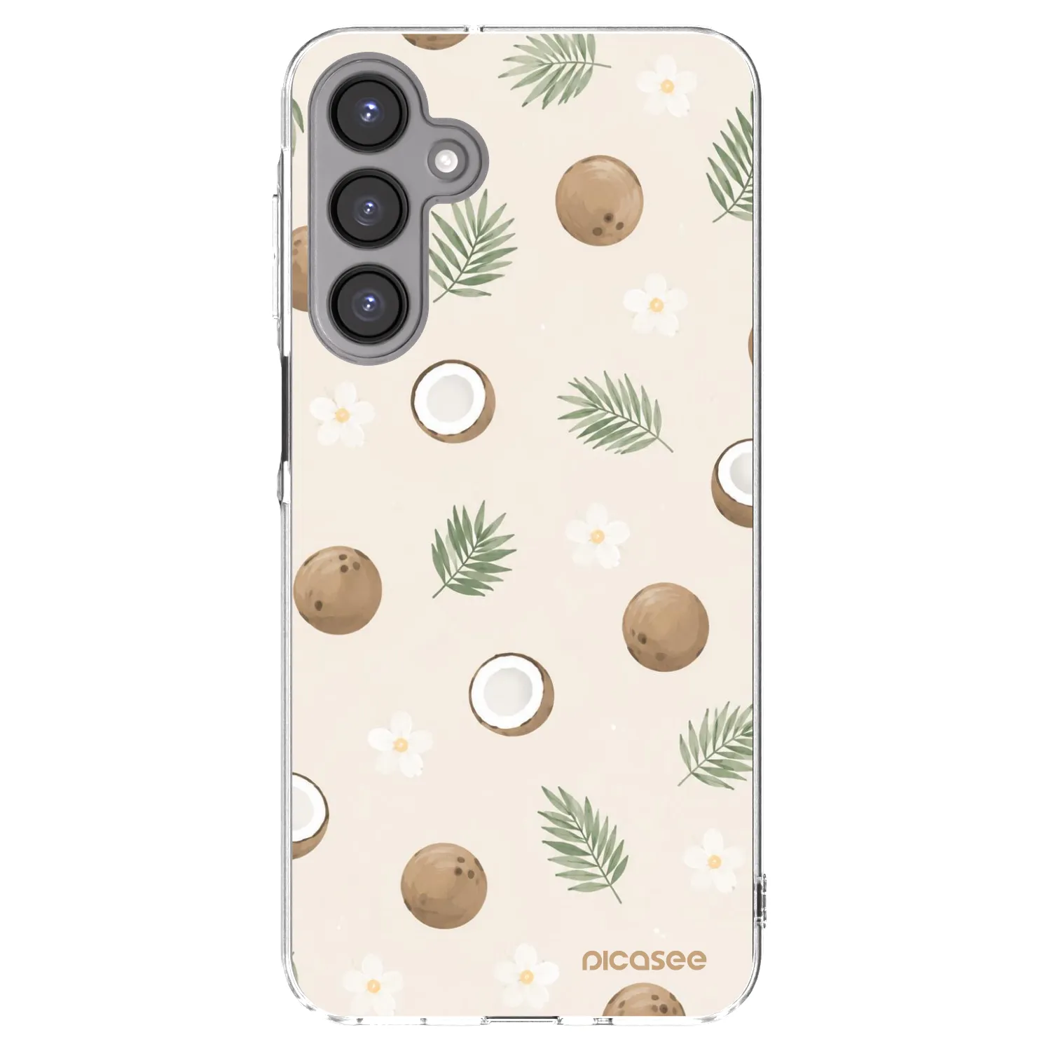 Picasee silikonowe przeźroczyste etui na Samsung Galaxy A16 5G - Coconut Breeze