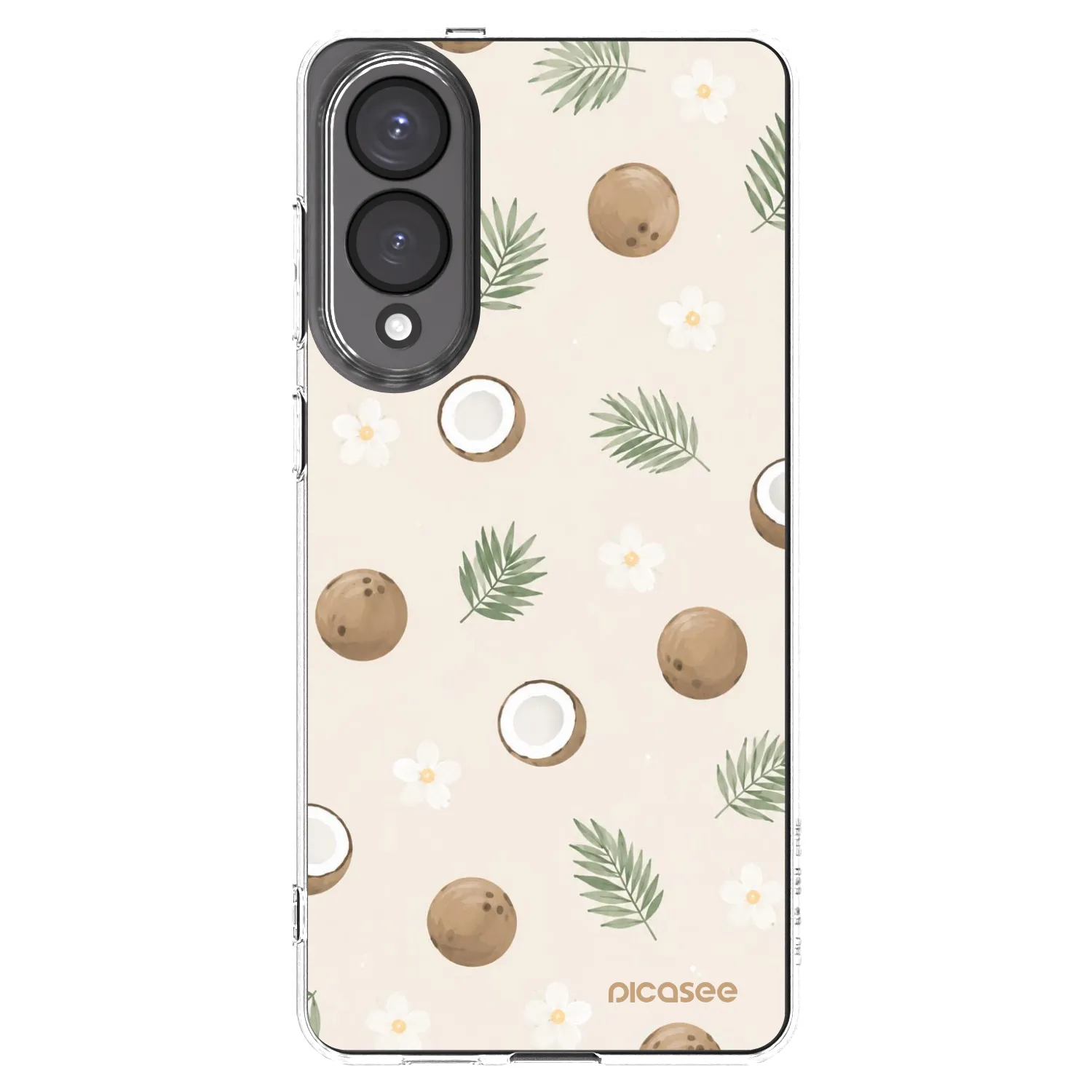 Picasee silikonowe przeźroczyste etui na Samsung Galaxy S25 Edge 5G - Coconut Breeze