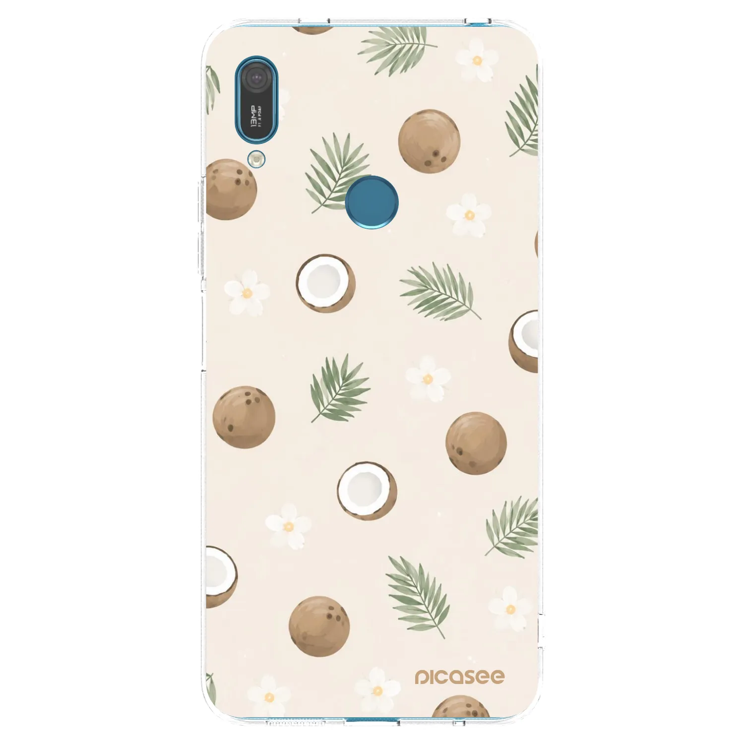 Picasee silikonowe przeźroczyste etui na Huawei Y7 2019 - Coconut Breeze