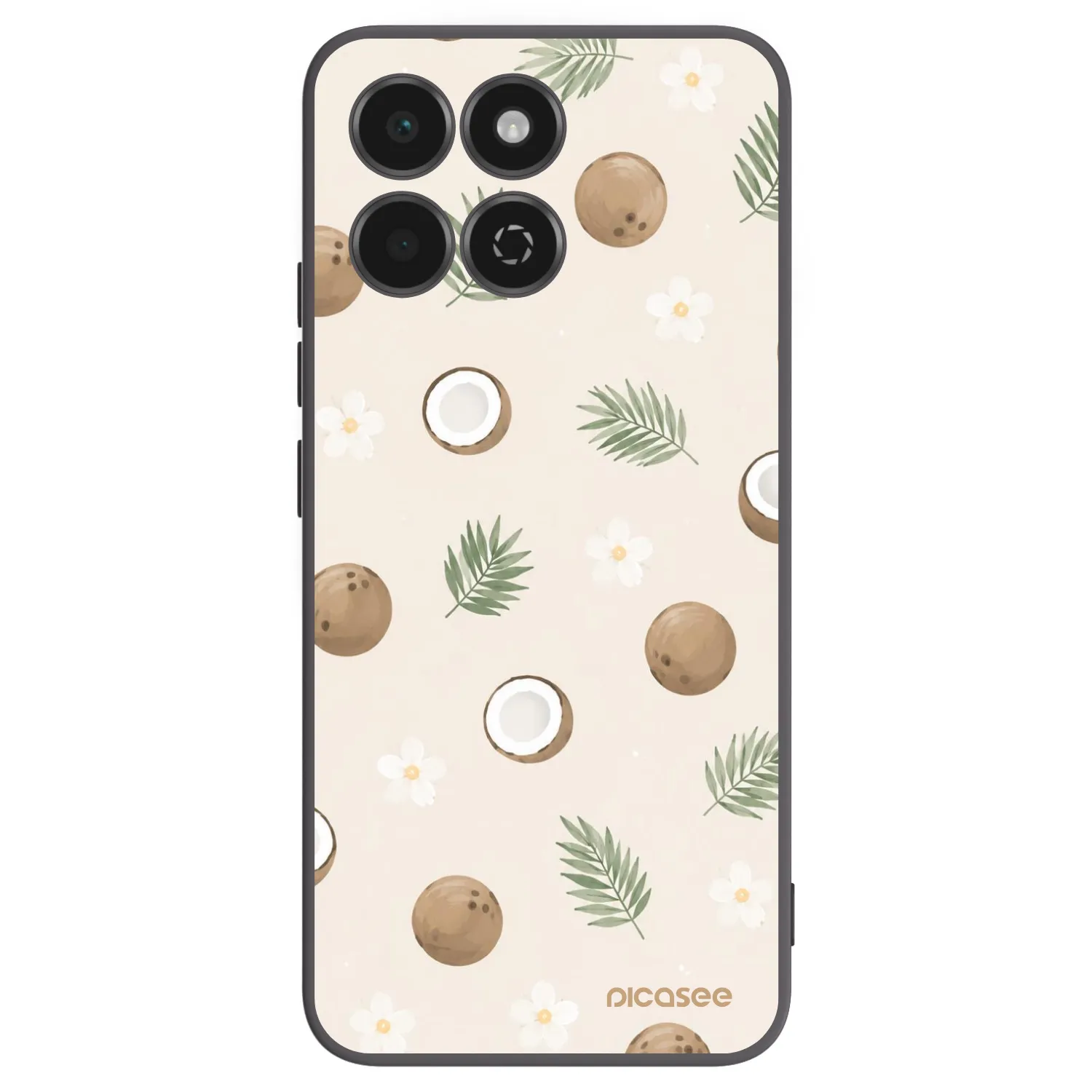 Picasee silikonowe czarne etui na Honor 200 Smart 5G - Coconut Breeze