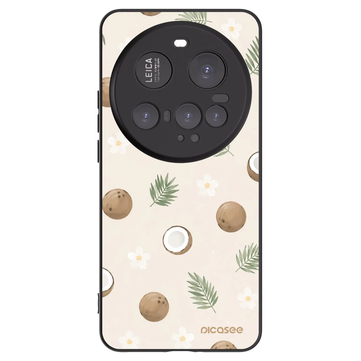Picasee silikonowe czarne etui na Xiaomi 15 Ultra - Coconut Breeze