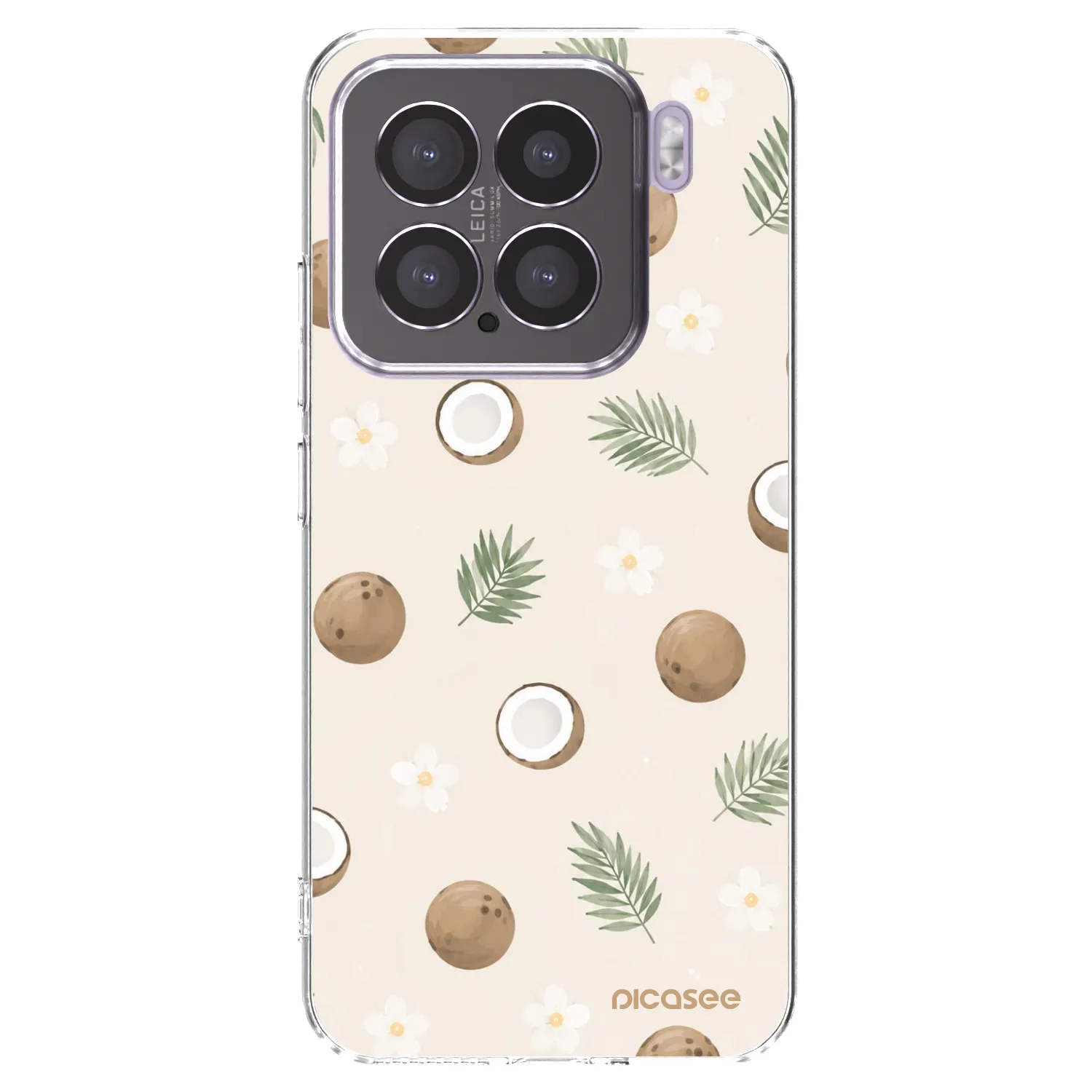 Picasee silikonowe przeźroczyste etui na Xiaomi 15 - Coconut Breeze