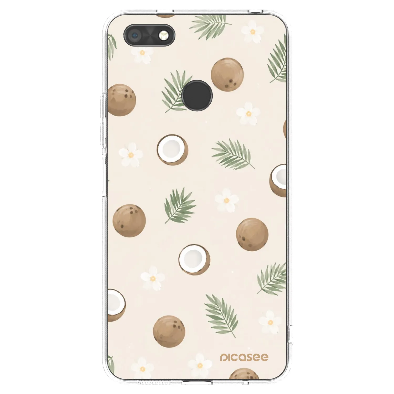 Picasee silikonowe przeźroczyste etui na Huawei P9 Lite Mini - Coconut Breeze