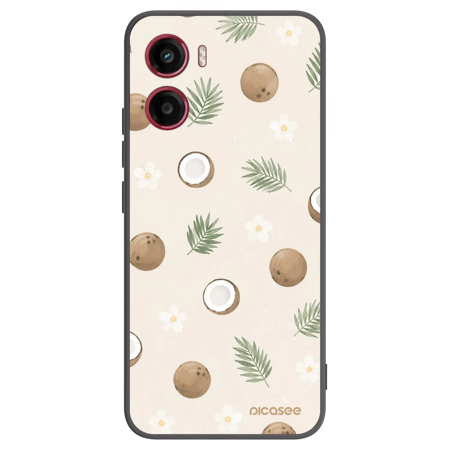 Picasee silikonowe czarne etui na Motorola Moto G05 - Coconut Breeze