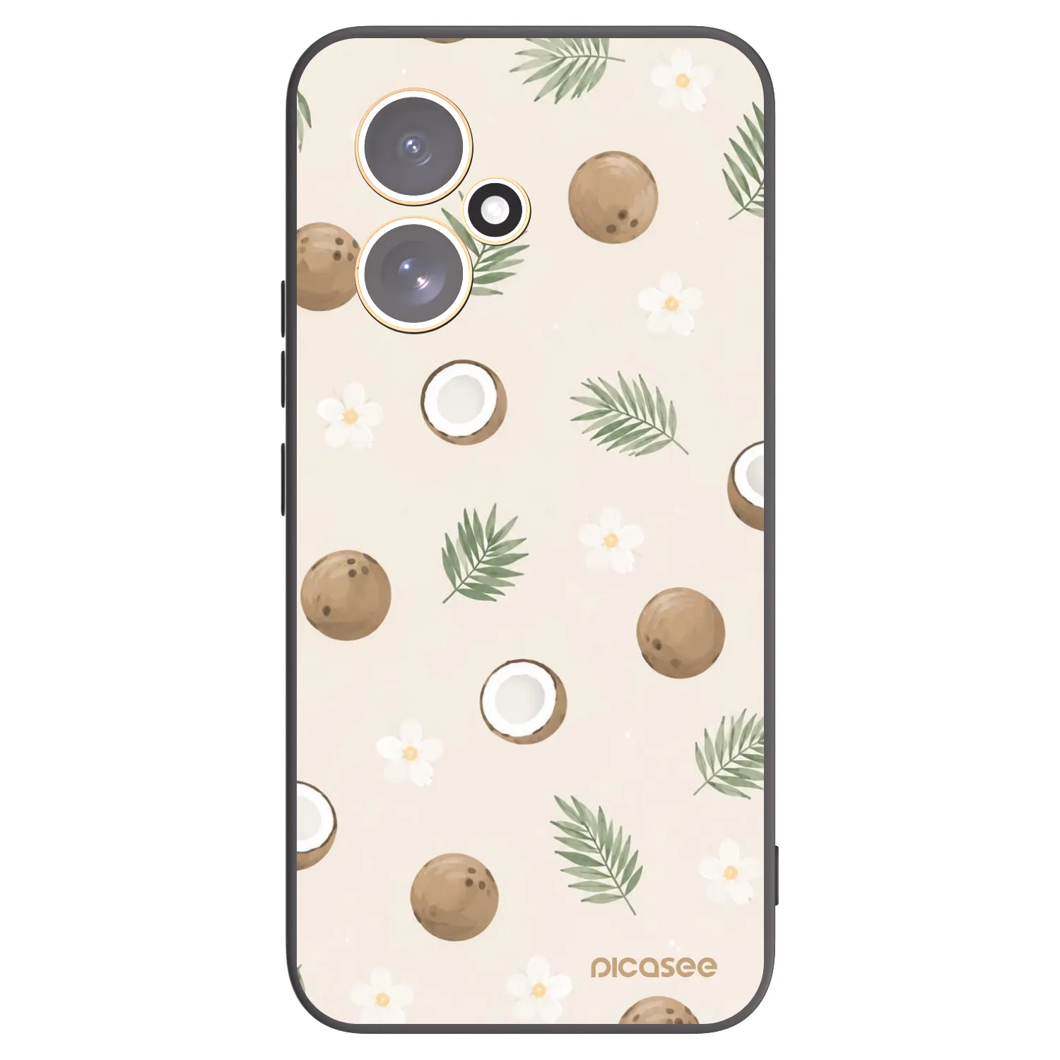Picasee silikonowe czarne etui na Honor 400 5G - Coconut Breeze