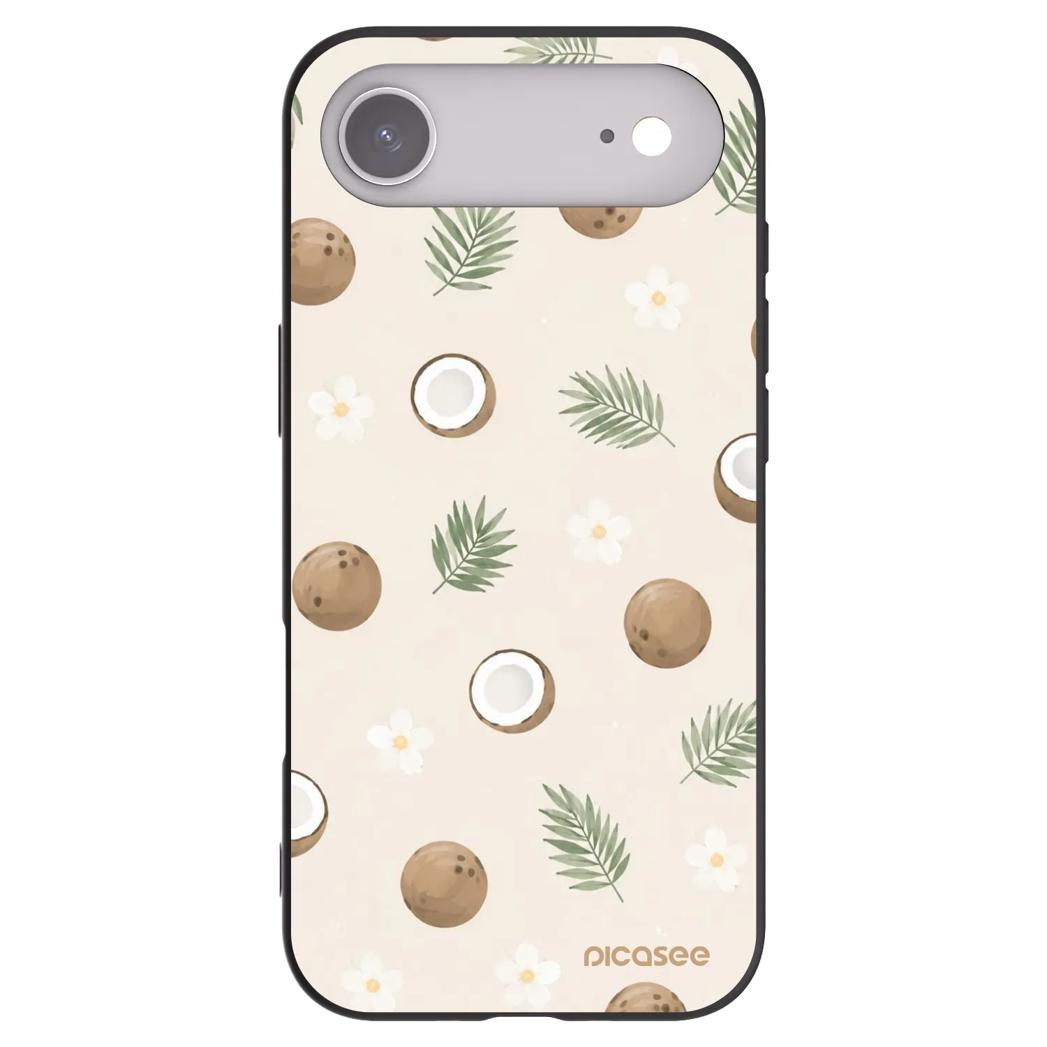 Picasee silikonowe czarne etui na Apple iPhone Air - Coconut Breeze