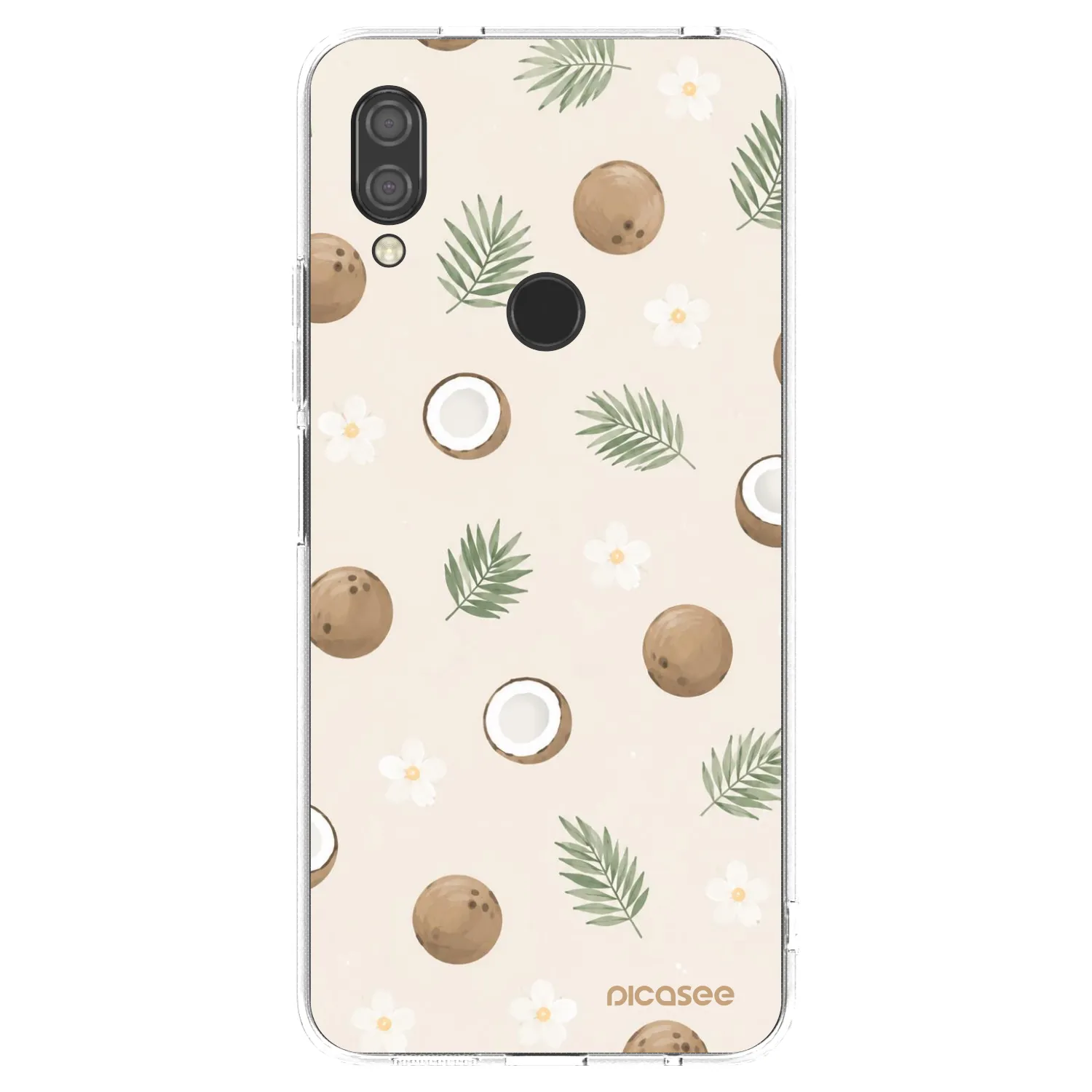 Picasee silikonowe przeźroczyste etui na Xiaomi Redmi 7 - Coconut Breeze
