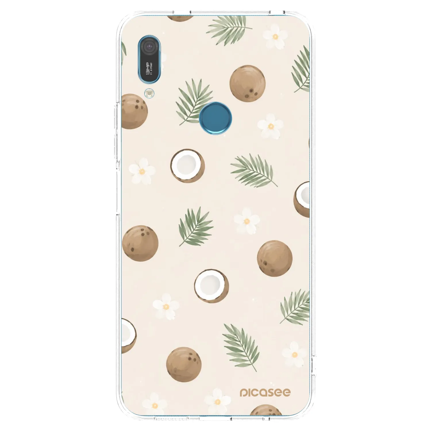 Picasee silikonowe przeźroczyste etui na Huawei Y6 2019 - Coconut Breeze
