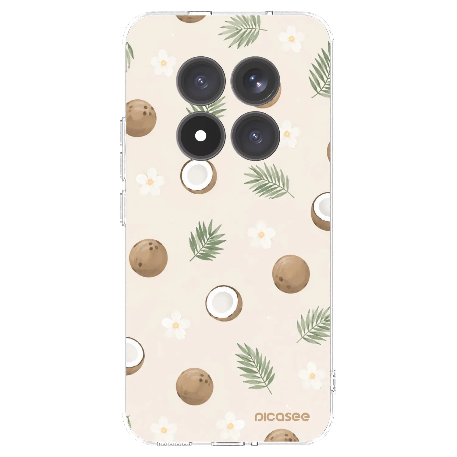 Picasee silikonowe przeźroczyste etui na Xiaomi Redmi Note 15 Pro+ - Coconut Breeze